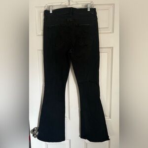 MOTHER, black denim, the weekender